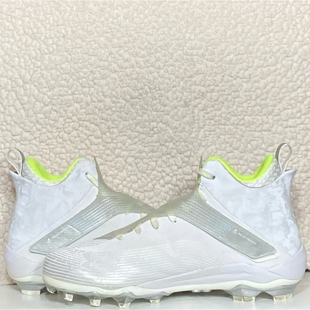 Under Armour Mens Highlight MC White Football Athletic Cleats Shoes SZ US 11.5